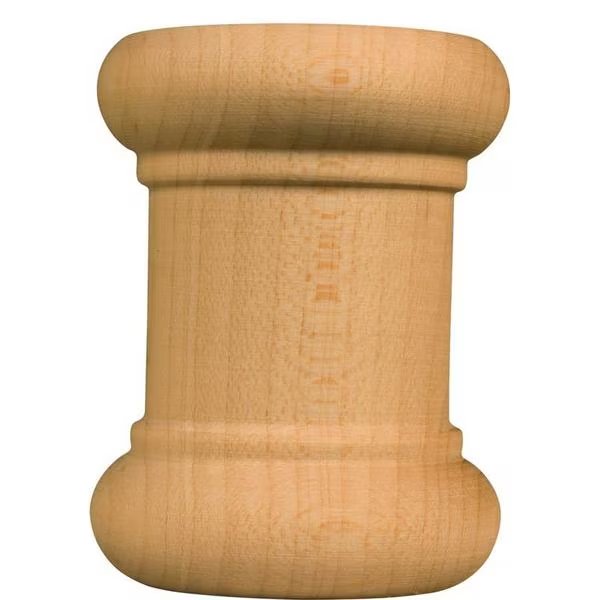 2 1/2 x 1 7/8 x 7/8 Sm. Half Round Spool in Mahogany, Osborne Wood Products, Mfr#: 7102MH